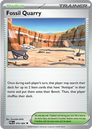 Fossil Quarry Reverse Holo 076 (PBL)