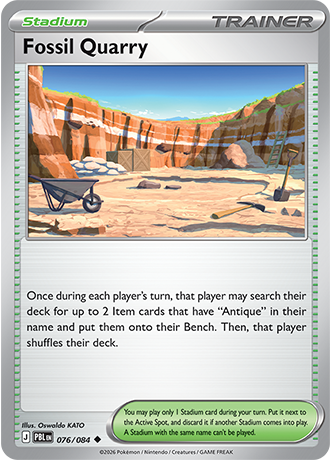 Fossil Quarry Reverse Holo 076 (PBL)
