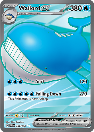 Wailord EX 097 (PBL)