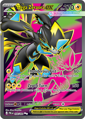 Mega Zeraora EX 098 (PBL)