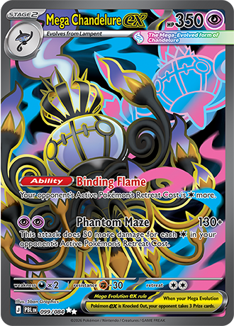 Mega Chandelure EX 099 (PBL)