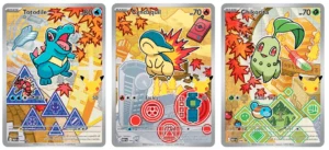 Chikorita 046, Cyndaquil 047, Totodile 048 - zestaw