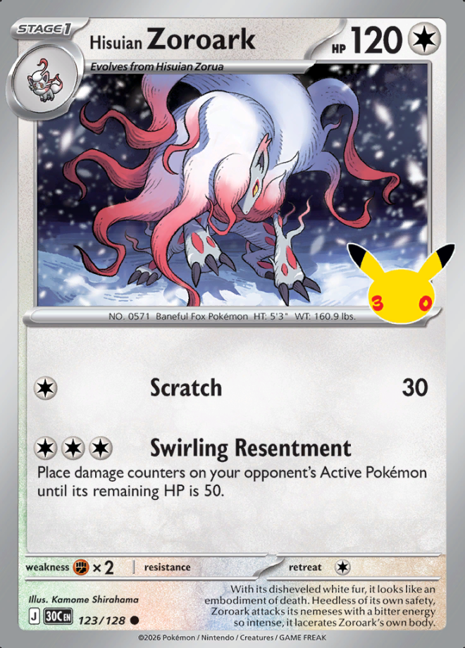 Hisuian Zoroark 123 (30C)