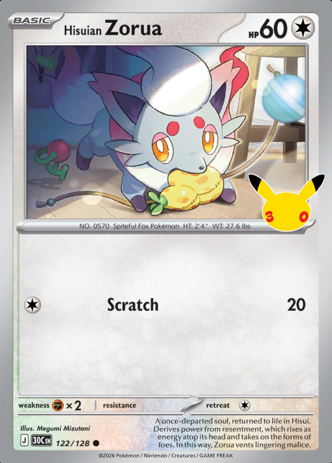 Hisuian Zorua 122 (30C)