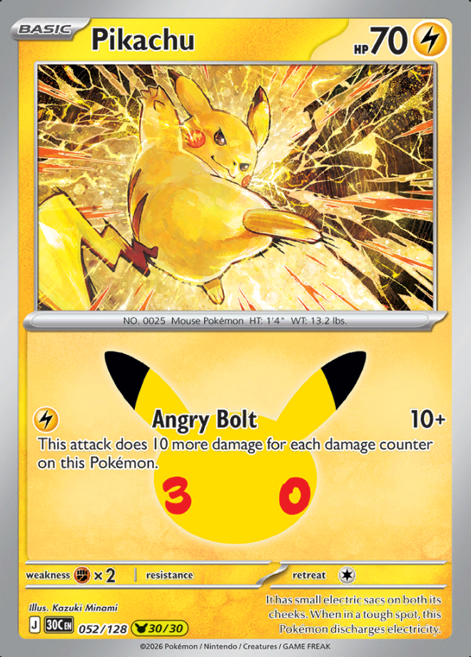 Pikachu 052 (30C)
