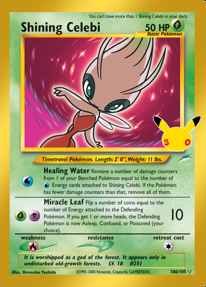 Shining Celebi 106 (30C)